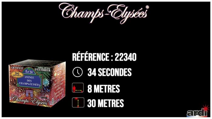 22340 Gamme Champs Elysées® Le 31 36 Départs Calibre 20mm